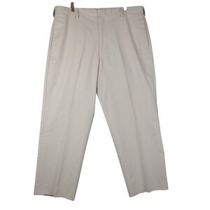 Dockers Pants Mens 36x29 (Actual 37x27) Ivory Flat Front Relaxed‎ Fit Golf Chino